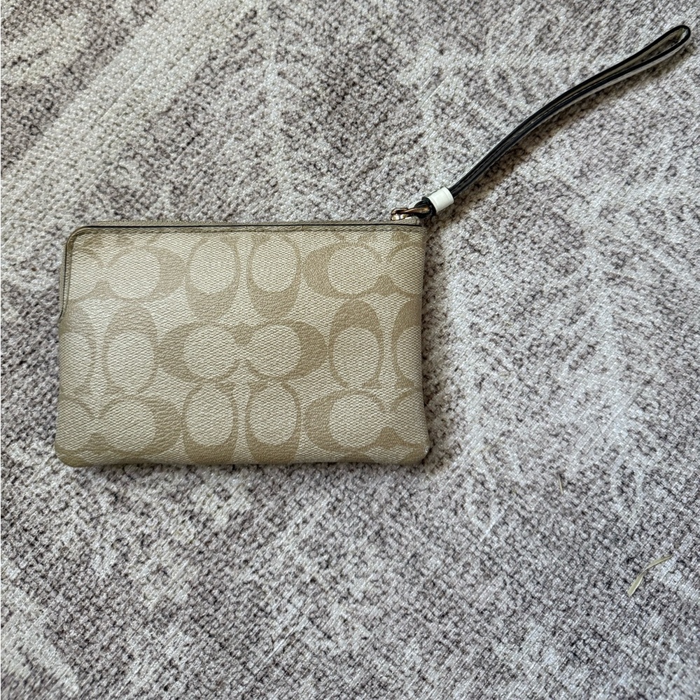 Coach Corner Zip Wristlet - Picture 3 of 5